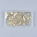 Shanfeng 200 Pcs 30lb Brass Plated Wall Picture Hanging Hook