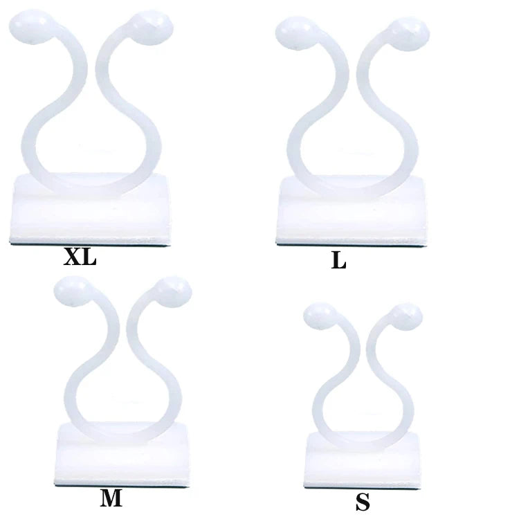100Pcs Plant Climbing Wall Fixture ClipsPlant Vine Traction Shapeless Wall Vines Fixturefor Home Office