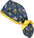 Working Cap With Button Blooming Sunflowers Vintage Adjustable Ponytail Pouch Hats for Women
