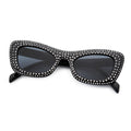 VIFF HP23278 Fashion Ladies Sun Glasses Women Black Shades Sunglasses With Rhinestone