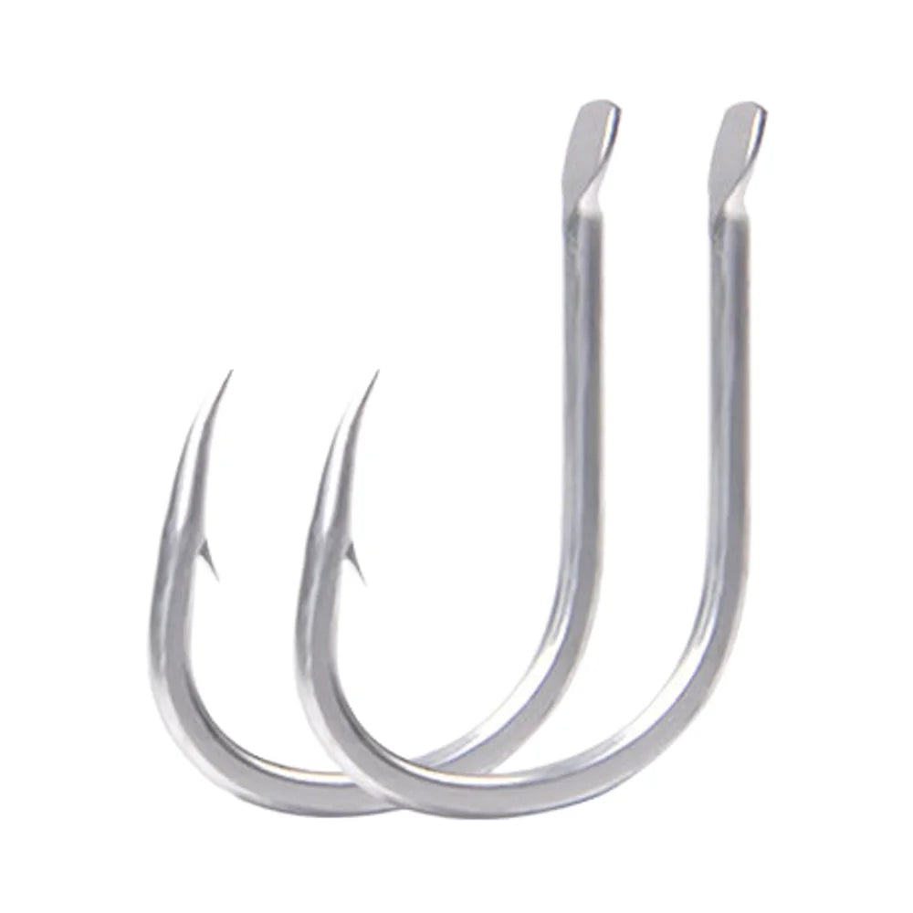 Wholesale High Carbon Steel Fishhooks for Sea Single Boat Drag Grouper Tuna Slow Jigging Iron Hook Bass Barbed Fly Shark Pike
