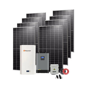 Hybrid Off Grid Fotovoltaic. Panel Solar Power System 5KW 20 KW 30KW Solar Energy System With Lithium Battery Storage