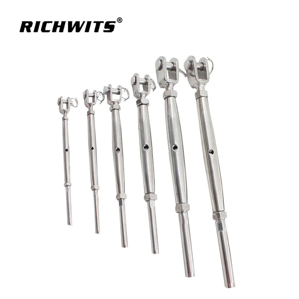 Factory Price Stainless Steel Wire Cable Railing Closed Body Jaw Fork Pipe Turnbuckle Swage