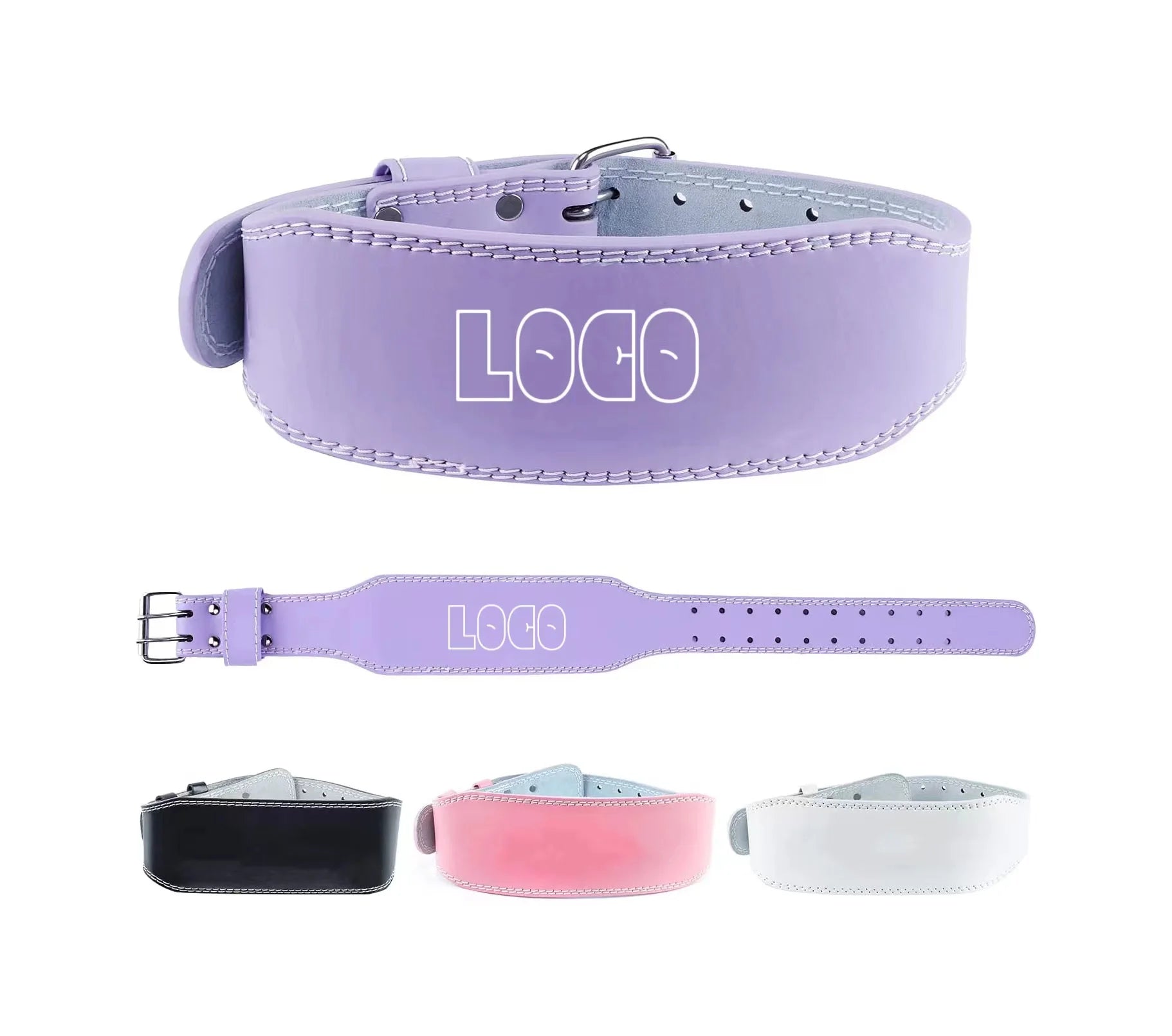 Custom Accessories Gym Leather Powerliting Exercise Belt Pink Fitness Accessories Gym Weight Lifting Belts for Women
