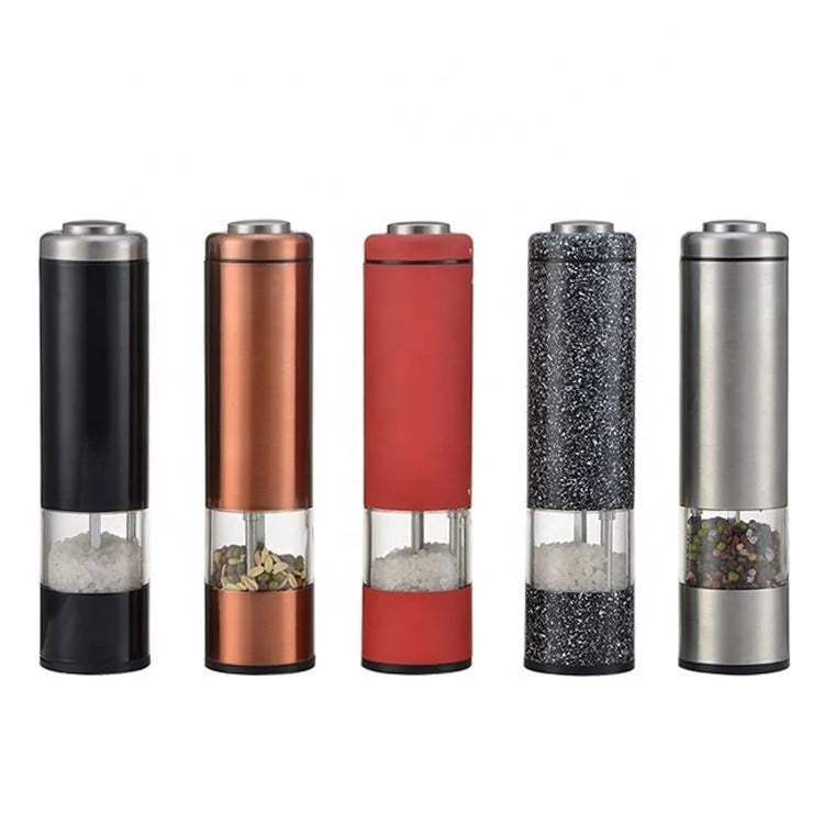 2025 Popular Christmas Gift USB Optional Color Electric Salt Pepper Mill Grinder Set Salt Mill Salt Shaker