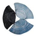 Top Quality Washed Denim Bucket Hat Wide Brim Cotton Fisherman Sun Hat Beach Blank Summer Men Jeans Demin Bucket Hat