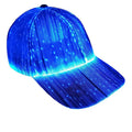 Wholesale Custom Multi-color LED Luminous Baseball Cap Fiber Optic Lights for Parties Graduation Thanksgiving Christmas