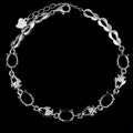Sterling Silver 6*8mm Semi Mount Bracelet Empty Support Blank Claw Setting S925 Mountain Base Holder Without Stone Inlay for DIY