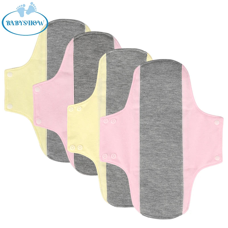 Babyshow Women's Reusable Soft Cotton Panty Liner Feminine Feminine Sanitary Menstrual Pads Breathable Maternity Period Pads