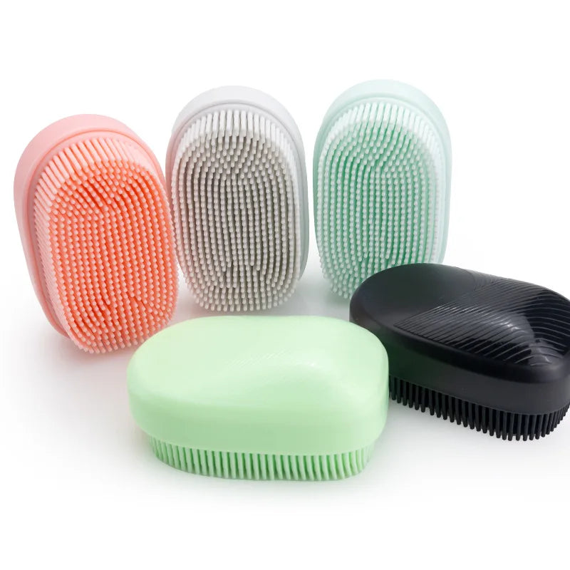 Silicone Bath Massage Brush for Dogs Cats Pet Grooming Brush Hair Cleaning Product Dog Cat Bath Brushes
