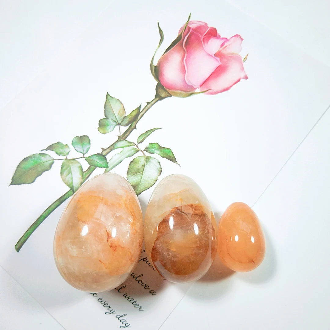HZ Jade Egg Yoni Egg Crystals Stone Eggs Certified Citrine Stones Carving Riki Healing