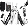 20-in-One Industrial DIY Black Folding CNC Stainless Steel Multitool Pliers Saw Blade Screwdriver Blade Emergency Repair Camping