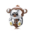 Factory Lovely Monkey Animal Charm for Silver Snake Bracelet 925 Sterling Silver Beads Luxury European Jewelry BSC125