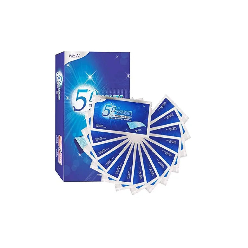 Custom Teeth Whitening Strips Sensitive Teeth 100 Pack Deep Clean Gel Mint Flavor Activated Charcoal for Home Use