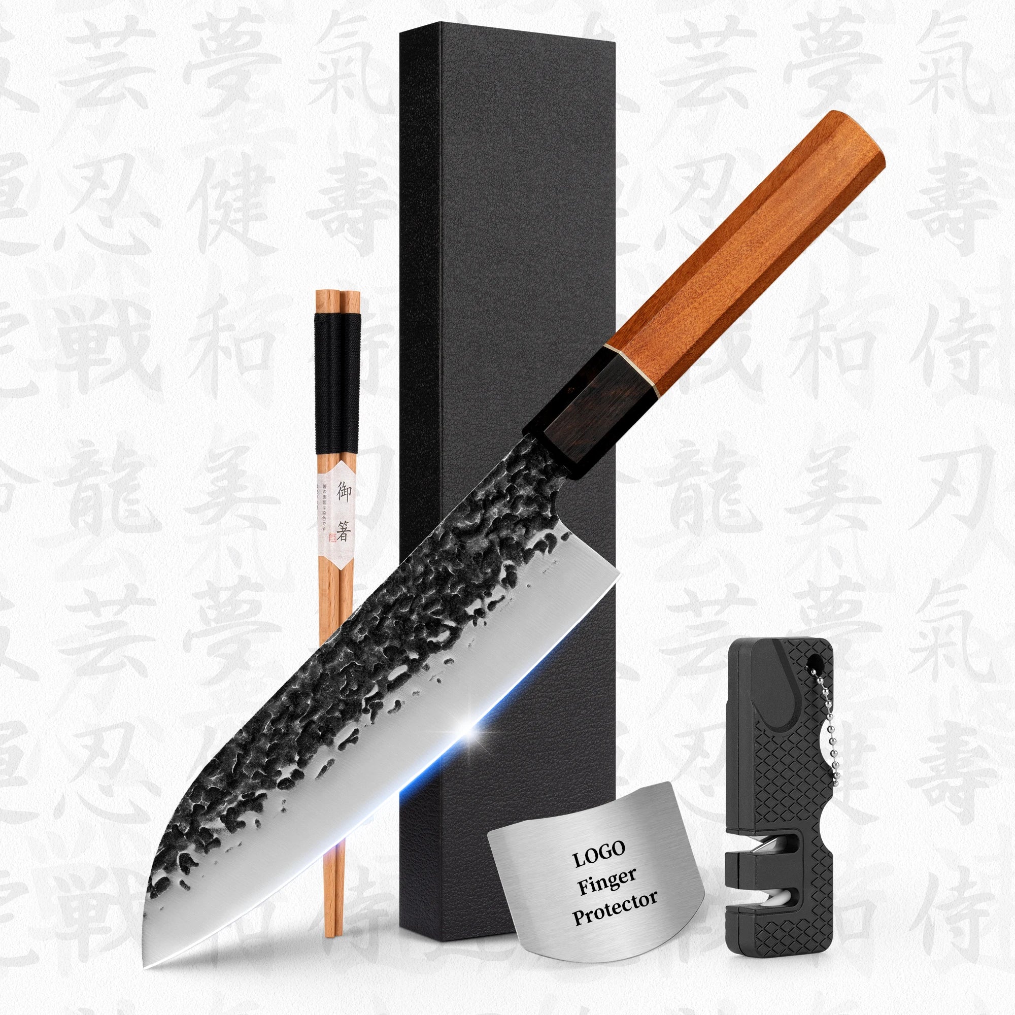 10% Off Custom Logo RTS 7 Inch Kochmesser Japan Chef Knife Santoku Knives With Japanese Octagonal Handle