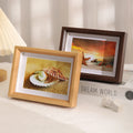 Custom Size Log & Walnut Color Shadow Box Canvas Home Decoration Photo Frame for Memory Display