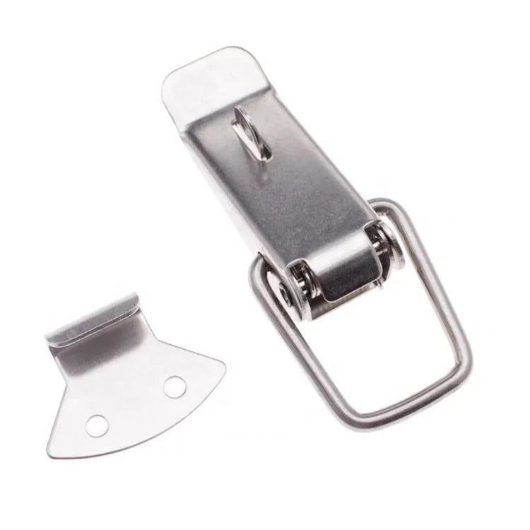 Factory Price 304 Stainless Steel Tool Box Spring Loaded Latch Making Machine Latch Lock Toggle Latch Carton Box Bag Packaging