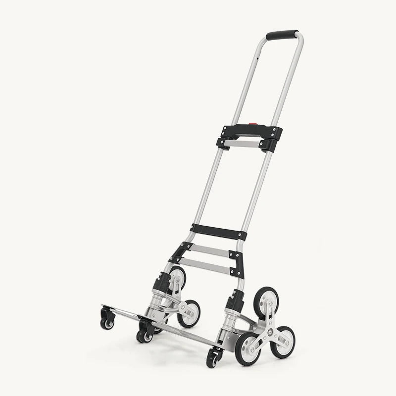 Supermarket Store Market Cart Auxiliary Heavy Duty Portable Collapsible Utility Trolley Dolly Telescoping Shopping Trolley Cart