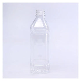 500ml Transparent square PET Mineral Water Bottles Disposable Plastic Beverage Bottle Juice Drink Bottle