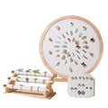 Multi-Purpose Live Photo Display Rack for Rings Earrings Bracelets with Jewelry Container Tray Display for Log Jewelry Store
