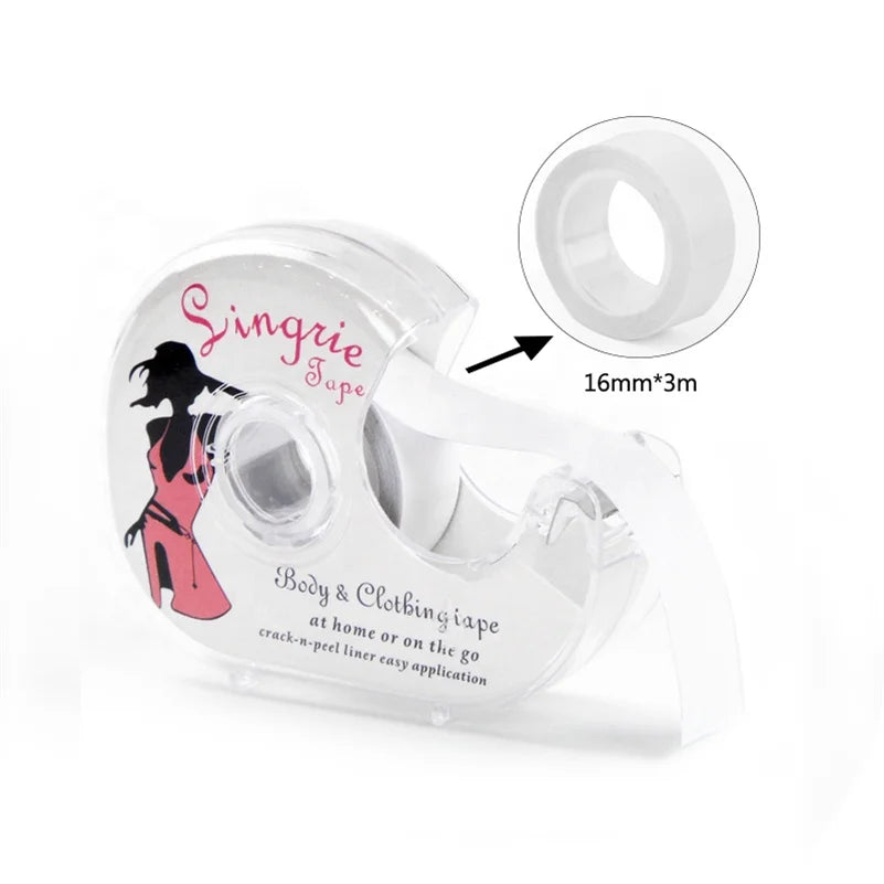 Hot on Womens Transparent Double Sided Tape for Clothing and Body All Skin Tones and Fabric
