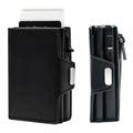 Slim Wallet For Men - Pop Up Card Holder Rfid Blocking Minimalist Business Credit Card Wallet With Money Pocket Metal Card Case