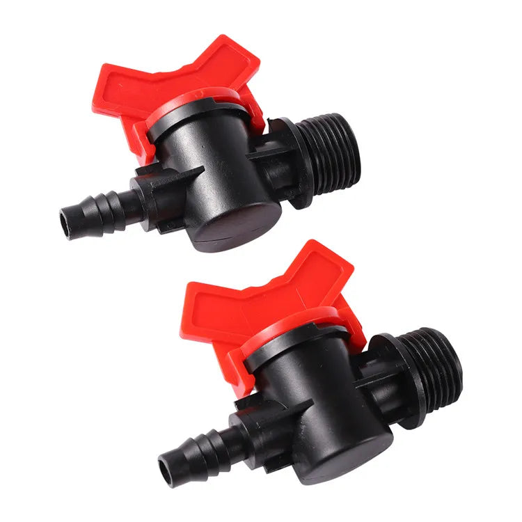 8mm Mini Vale for Drip Tape Male Thread Irrigation Hose Fitting Barbed Connector Control Valve MegaBDM