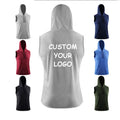New Style Casual Sports Gym Tank Top Hoodie Men Loose Jogger Men Tank Top Customized Stringer Running Breathable Tank Top Men