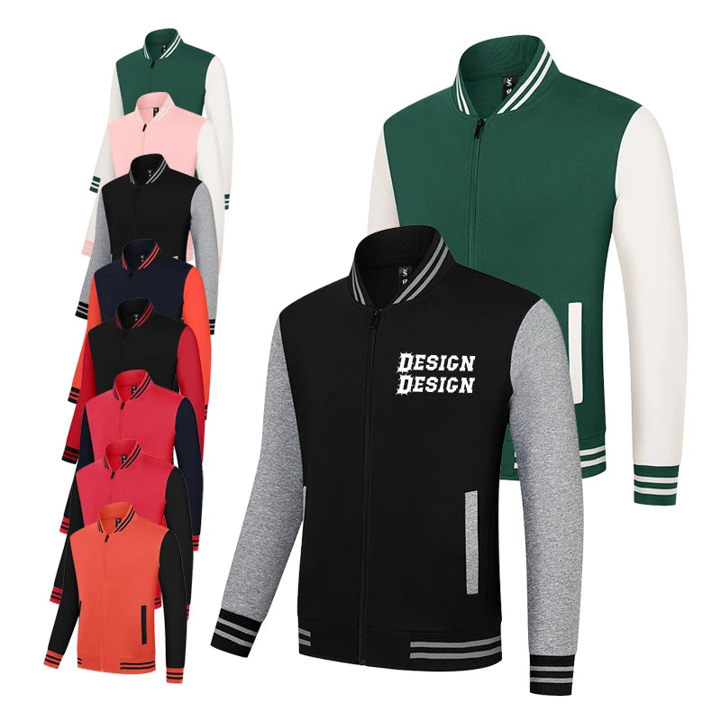 Custom logo Baseball Loose Casual Varsity Sport Jersey Jacket Embroidery Baseball Jacket for Men