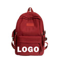 Custom logo New Retro Schoolbag Student Large Capacity Simple Fashion Backpack Travel Backpack