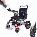 Compact Portable Aluminum Alloy Lightweight All Terrain Transport Travel Mobility Aid Motorized Folding Electric Wheelchair MegaBDM