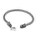 Wholesale 925 Sterling Silver Dragon Bracelets for Men Vintage Handwoven Feng Shui Amulet Bracelets Jewelry