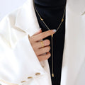 Popular Sweet Women's Simple Charm Necklace Choker Necklace Gold Plated Letter Love Pendants Necklaces
