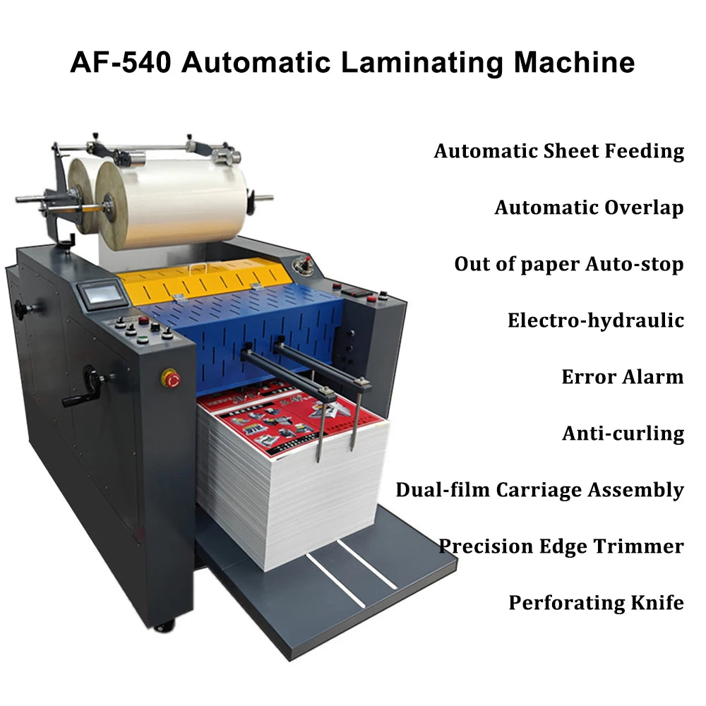 AF-540 Factory Supply 20inch Fully Automatic Air Feeding Roll Laminating Machine
