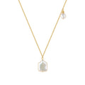 New Arrival 18k Gold Plated Freshwater Pearl Necklace 925 Sterling Silver Natural Pearl Necklace for Lady