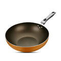 32cm Non-stick Skillet Wok Pans Household Cooking Pot Aluminium Alloy Wok Gas Stove Induction Cooker