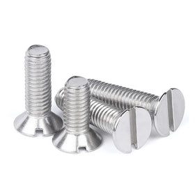 Stainless Steel Slot Round Head Machine Slotted Countersunk Flat Head Screws