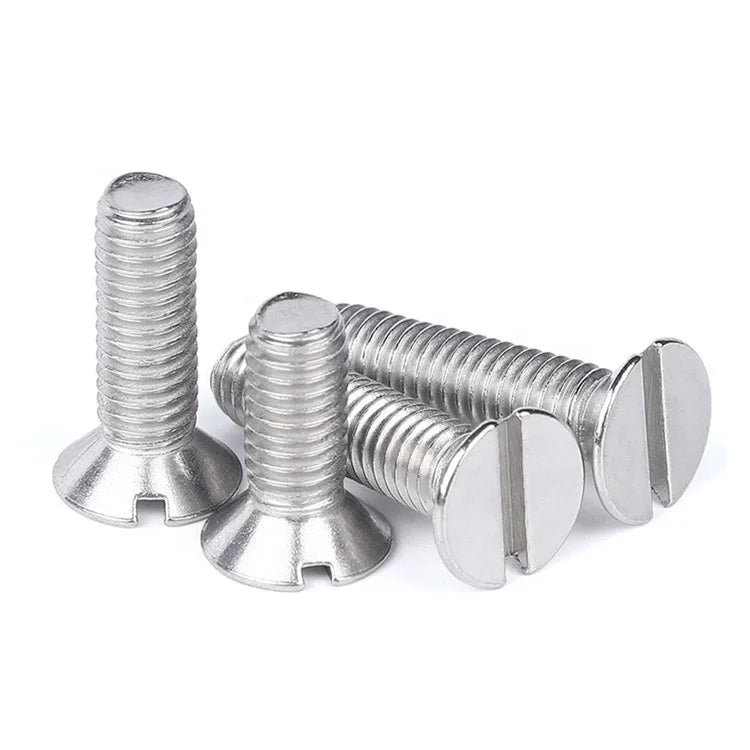 Stainless Steel Slot Round Head Machine Slotted Countersunk Flat Head Screws