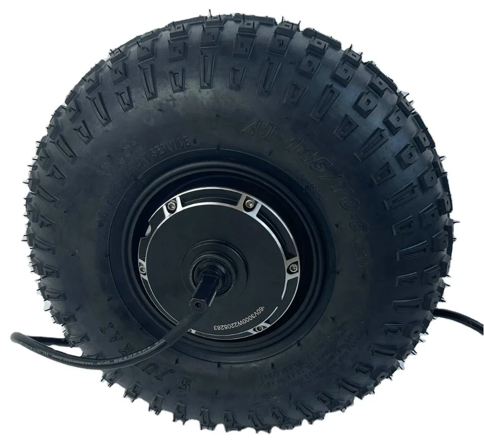 HIGH SPEED POWER 14inch MOTOR+145/70-6 Off ROAD TYRE 48v60v72v2000w3000w4000w for ELECTRIC SCOOTER Buggy GO CART BUMPER