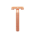 Classic Double Edge Safety Short Handle Razor for Men Women with Stainless Steel Blades for Bikini Underarm Face & Body Grooming