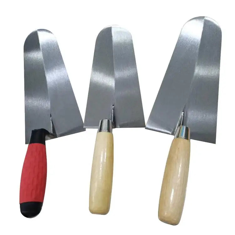 BEST Carbon Steel Bricklaying Trowel & Float with Wood/Plastic Handle 6''-12'' Blade Length Polished Surface
