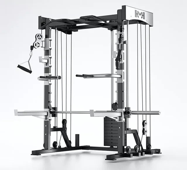 SK Hot High Quality Fitness Gym Equipment Multifunction Gym Strength Smith Machine Squat Half Power Rack MegaBDM