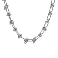 Hot Sale Trendy Handmade Knotted Chunky Rope Chain Choker Necklace Jewelry for Girl Women