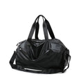Custom Logo Gym Shoulder Bag Waterproof Oxford Material Sports Travel Bag Zipper Closure Fashionable Letter Pattern Casual Style