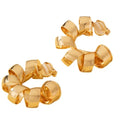 925 Silver Pin Twist Wave Earrings Vintage Gold-plated Alloy Wholesale