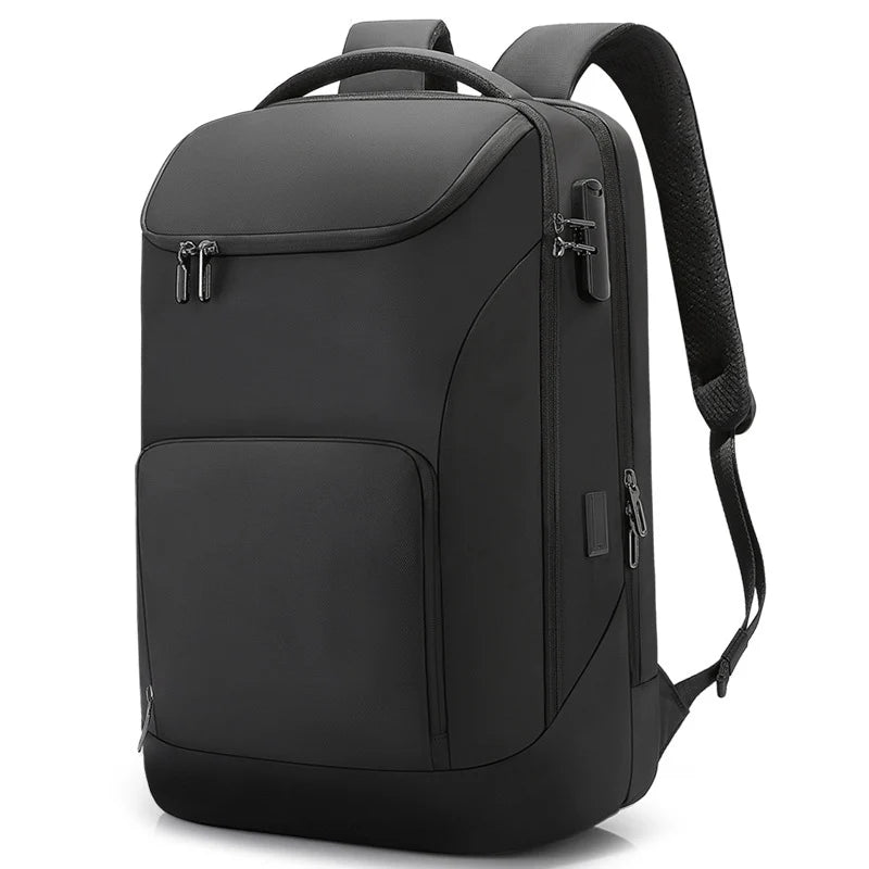High Quality Anti-Theft Oxford Laptop Backpack with Zipper Closure Waterproof Large Capacity Unisex Office Computer Bag USB Port