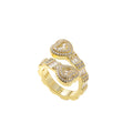 R054 Brass  Prong Setting CZ  Ring  Cubic Zircon Iced Out RING Hip Hop Cubic Zirconia Rings Jewelry