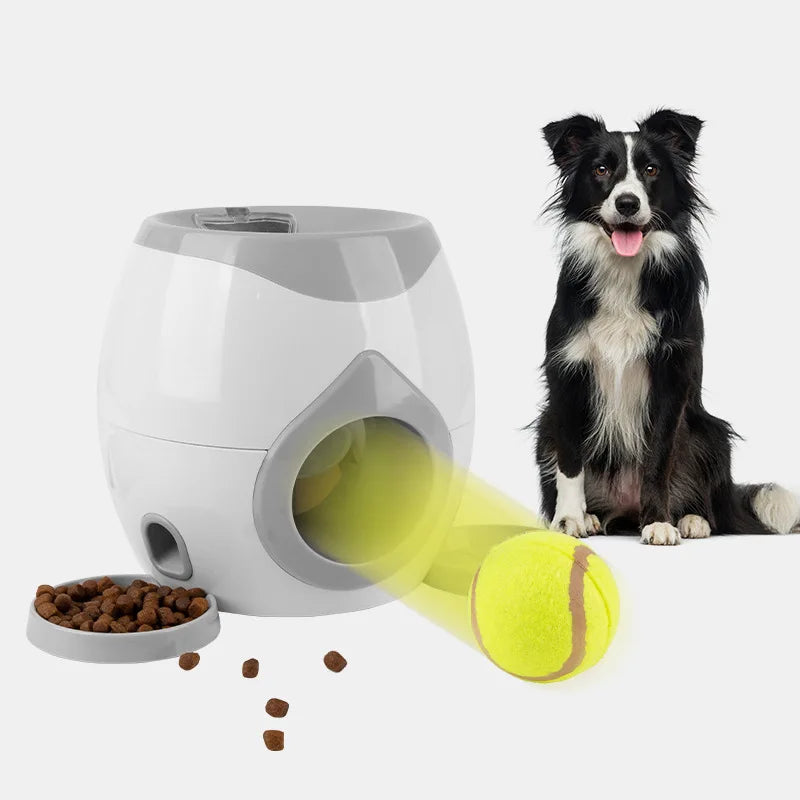 USMILEPET Intelligent Automatic Dog Tennis Food Reward Machine Eco-Friendly Interactive Plastic Pet Toy for Training Prevents