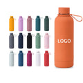 Custom Logo Travel Sport Insulated Stainless Steel Tumbler with Silicone Handle Premium Water Bottle for Active Lifestyle