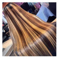 Wholesale Virgin Vietnamese Hair Wigs High Density 13x4 Highlight Colored Wigs Human Hair Transparent Lace Front Wig